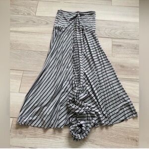 ELAN Resort Wrap Dress Convertable Sarong Swim Cover Up Gray xs